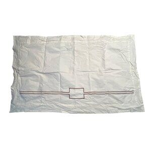 Williams Sonoma Home Luxury Cotton King Sham 24x40 With Elegant Embroidered Bord